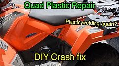 How To DIY Plastic Welding ATV Fenders ATV Plastics Repair