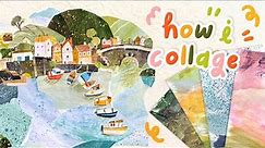 How I collage | Collaging a whole piece from start to finish!