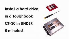 How to install / upgrade / replace hard drive in Panasonic Toughbook CF-30 CF-31 caddy