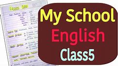 English Lesson Plan for Jbt/D.el.ed-- My School -- Class5 || Lesson Plan 27 || An aspirant !
