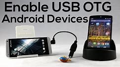How to Enable USB OTG On Android Devices (HTC One, Nexus 5)