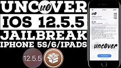 How to Jailbreak iOS 12.5.5 Unc0ver Jailbreak | Jailbreak iPhone 5S/6 12.5.5 | iOS 12.5.5 Jailbreak