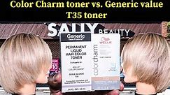 Wella color charm t35 toner vs. Generic value t35 toner