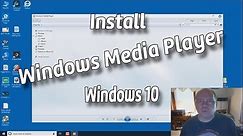 Install Windows Media Player Windows 10