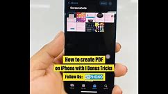 How to create PDF on your iPhone | Phono Retail