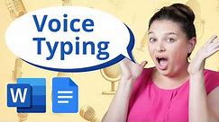 How To Use Voice Typing in Word and Google Docs