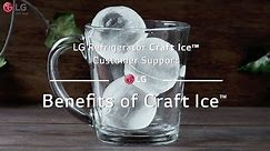 LG Refrigerator - Benefits of Craft Ice™