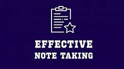 Effective Note Taking and Mind Mapping