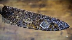 Restoring of an Old Rusty Iranian Knife