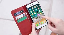 Premium Leather Wallet Case for iPhone 8 Plus / 7 Plus