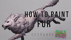 How to paint FUR on miniatures. Using Wulf from our Deorgard kickstarter!