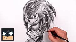 How To Draw Knuckles | Sonic 2 Sketch Art Lesson (Step by Step)
