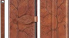 iPhone 6 Plus/iPhone 6s Plus Wallet Case 5.5'' Premium PU Leather with[Card Holder][Kickstand][Wrist Strap][Magnetic Closure] Shockproof Flip Case for iPhone 6 Plus Life Tree Brown RX