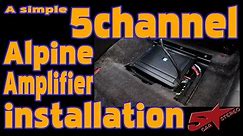 A simple 5 channel Alpine amplifier install in a Hyundai