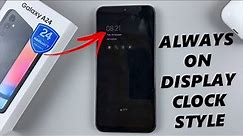 How To Change Always On Display Clock Style On Samsung Galaxy A24