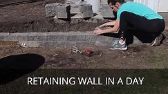 How to Build a Small Retaining Wall in One Day by Yourself | Cheap Basic Retaining Wall