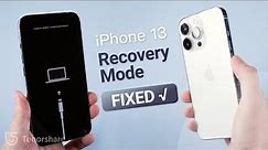 iPhone 13 Stuck on Recovery Mode/Restore Screen? Here is the Fix!
