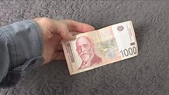 1,000 Serbian Dinar Banknote in depth review