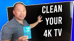 How to Clean a 4K TV Screen the Right Way - iCloth vs. Microfiber | Ed Tchoi