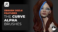 ZBrush 2021.6 Curve Alphas brushes