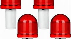 4-Pack LED Traffic Cone Lights - Emergency Flashing Warning Light for Collapsible Cones, 360-Degree LED Barricade Lights for Traffic Safety and Emergencies