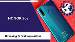 Honor 20e Unboxing & First Impressions