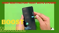 moto g power | how to reset or factory reset | boost mobile