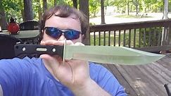 Schrade Old Timer Bowie Fixed Blade Knife Review (Item#1158662) #Knifelife