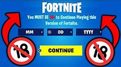 This Version of Fortnite is NOW 18+