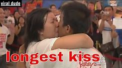 world longest kiss world recored, 58 hours,World's longest kiss 58 hours