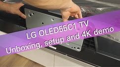 LG OLED55C1 (C1) 2021 TV unboxing, setup and 4K demo