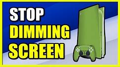 How to Stop Screen Dimming on PS5 (Screen Saver Tutorial)