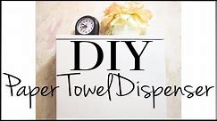 How to Make a Tri-Fold Paper Towel Dispenser ~ DIY Paper Towel Dispenser