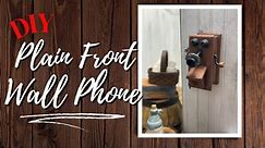 Let's make a Miniature Plain Front Box Phone for the General Store (Vintage Wall Phone) DIY