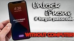 Unlock iPhone if Forgot Passcode Without Computer✔How To Unlock or Bypass LockScreen
