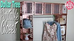Dollar Tree DIY Portable Crate Closet