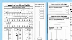 Measuring Length and Height Maths Worksheets