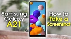 Samsung Galaxy A21 How to Take a Screenshot