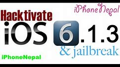 How To Hacktivate iOS 6.1.3 & Jailbreak iPhone 4/3Gs Bypass Activation Screen No Sim Card Need