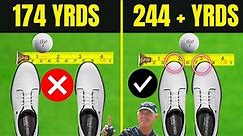 WORLD NO.1 Coach told me LONGER drives REQUIRE feet together! (1 inch)