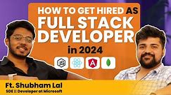 How To Become A Full Stack Developer in 2024 | Developer Roadmap | Intellipaat Podcast 06