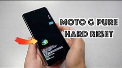Moto G pure Hard reset Removing PIN, Password, Fingerprint pattern