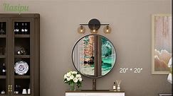 Hasipu 40×30 Inch Wall Mirror for Bathroom, Rectangular Black Metal Frame Bathroom Mirrors, Modern Wall Mounted Vanity Mirror for Bathroom (Horizontal/Vertical)