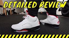 JORDAN 5 'FIRE RED' ON-FEET REVIEW & UNBOXING (2020)