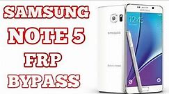 samsung note 5 frp bypass without pc