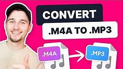 How to Convert M4A to MP3 | FREE Online Audio Converter