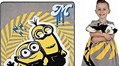 Minions: The Rise Of Gru, Kids Bedding Super Soft Plush Micro Raschel Blanket, 62 In X 90 In, By Franco