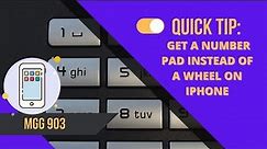 Get A Number Pad On iPhone