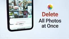 How to Delete All Photos from iPhone [100% Success]