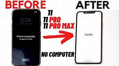 How to Reset/Restore iPhone 11/ 11 Pro/ 11 Pro Max - Reset Forgot Passcode iPhone Unavailable Fix